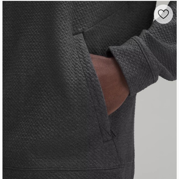 NWT Lululemon Men’s Textured Double-Knit Cotton Half Zip - Picture 5 of 9